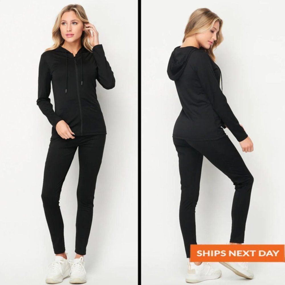 Cloud Soft Mesh Pocket 2 Piece Sport Set - fall outfit - spring outfit